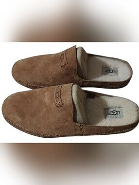 UGG Women’s Tamara Cognac Suede Shearling Slip-Ons - Size 7 - Retail $125 - NIB